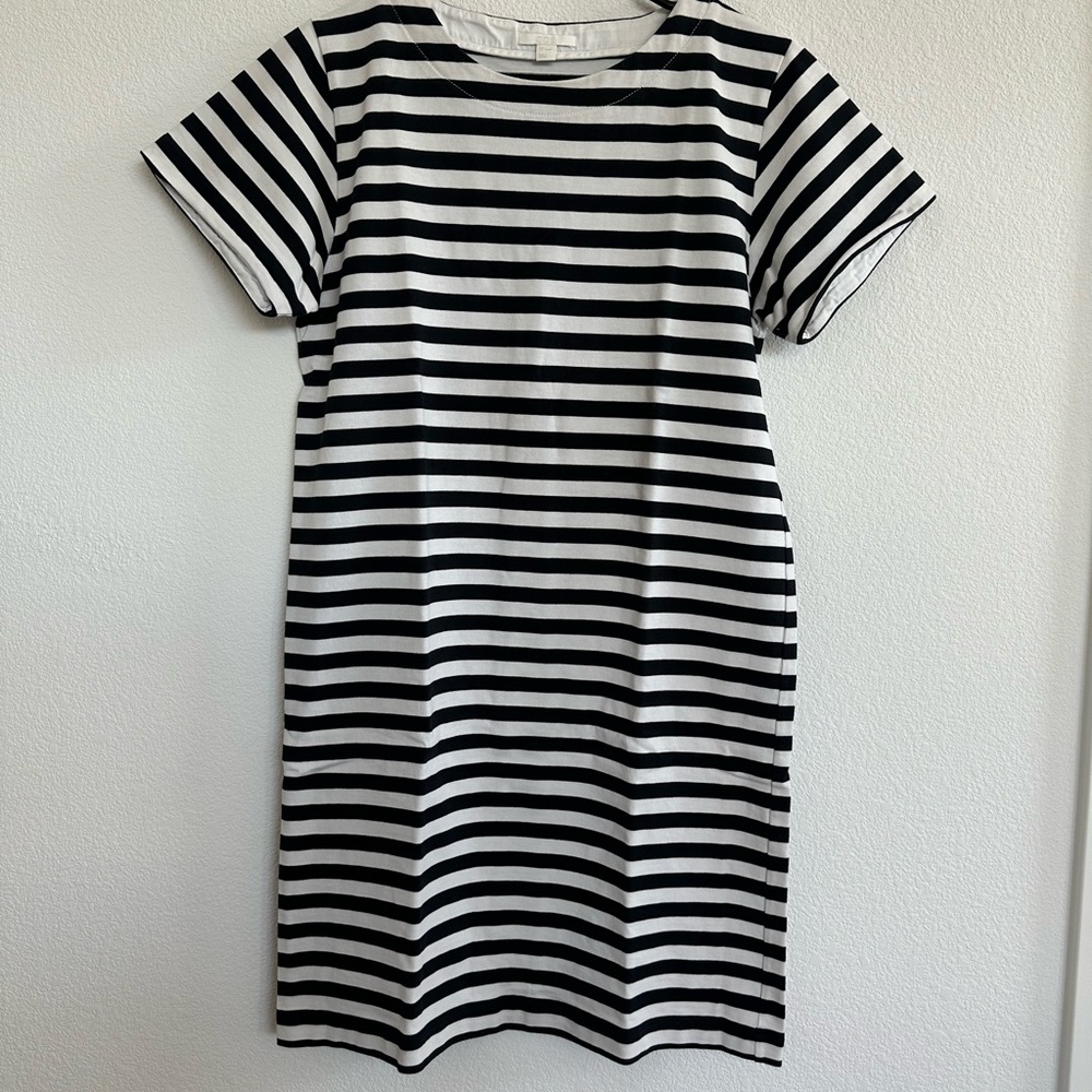 Black and White Striped Dress